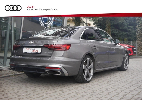 Audi A4 cena 164400 przebieg: 64857, rok produkcji 2020 z Biała Rawska małe 466